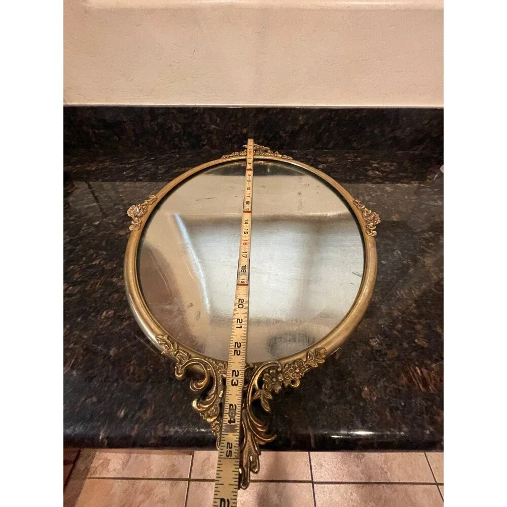 Vintage Brass Ornate Oval Frame